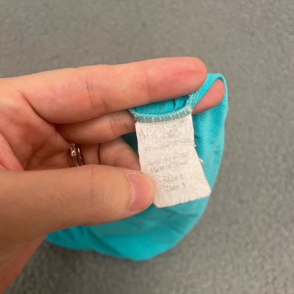 GUC Dona Jo Day Glow Tank sz 1/S in turquoise - Picture 4 of 4